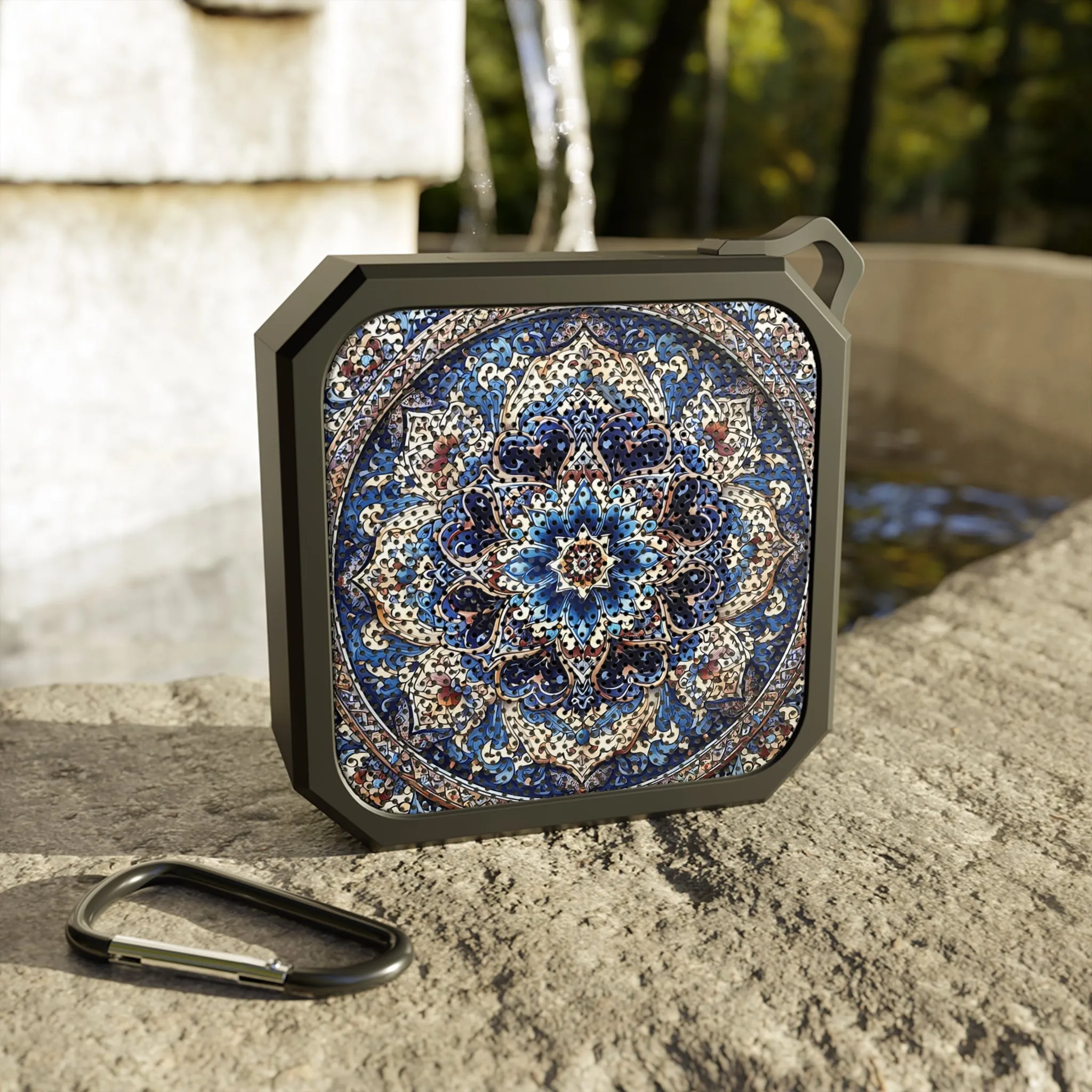 Blue traditional tile art Blackwater Outdoor Bluetooth Speaker