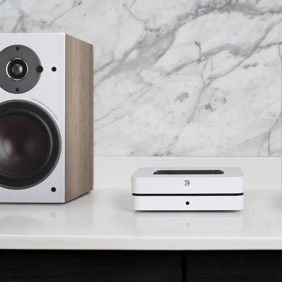 Bluesound Powernode Wireless Multi-Room Hi-Res Music Streaming Amplifier - Gen 3 (White)