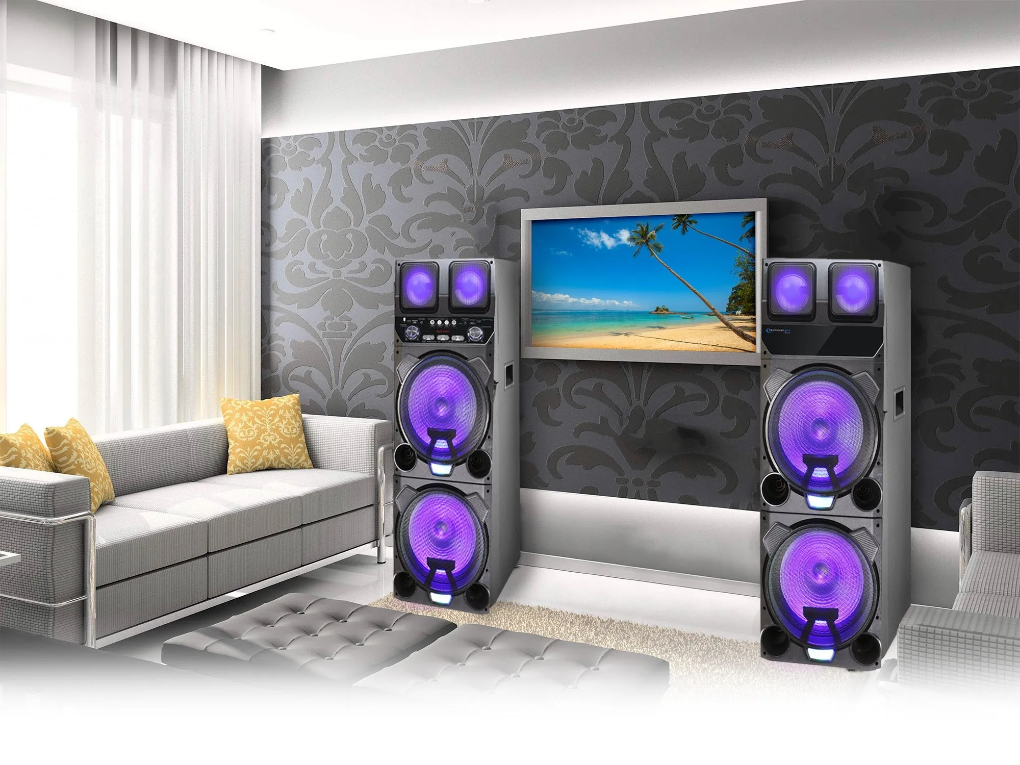Bluetooth LED Home Monster Entertainment Speaker System