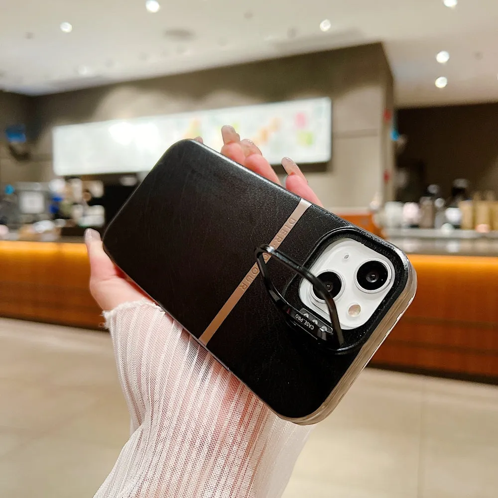 Bracket Kickstand TPU (Soft) | PC (Hard) Phone Case - iPhone 13 Pro