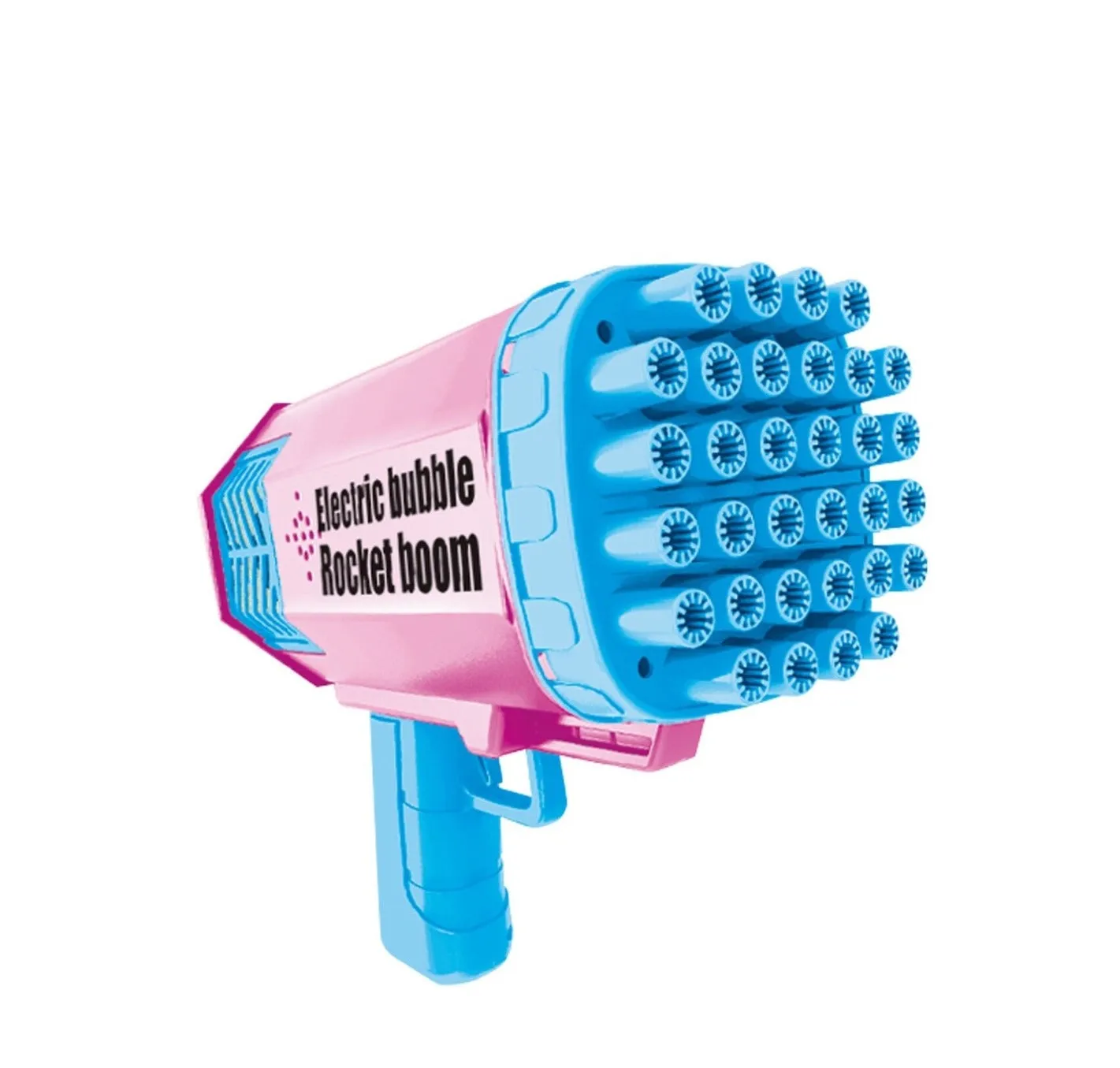 Bubble Rechargeable Machine Blaster Gun with Lights - 32 Holes