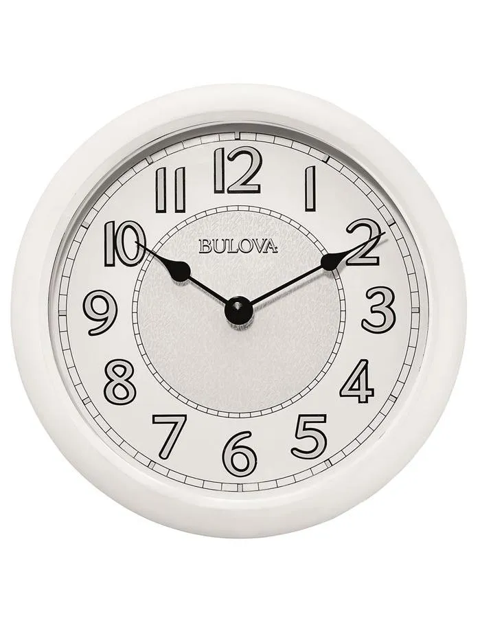 Bulova Versatile Wall Clock - Bluetooth Enabled - Moisture Resistant - Light