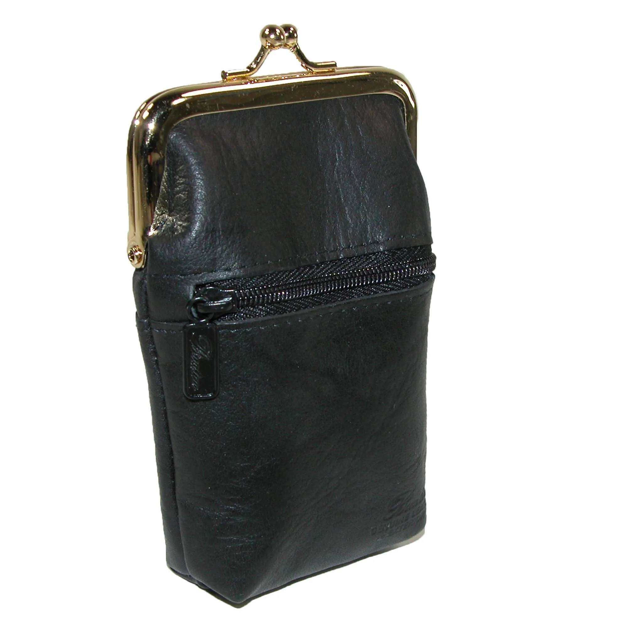 Buxton Women's Leather Framed Cigarette Case Wallet with Floral Emboss