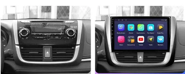 Car Dealz 10.2" Android 10.0 For Toyota Vios 2016-2018 w CAM In Dash Plus OEM Fascia