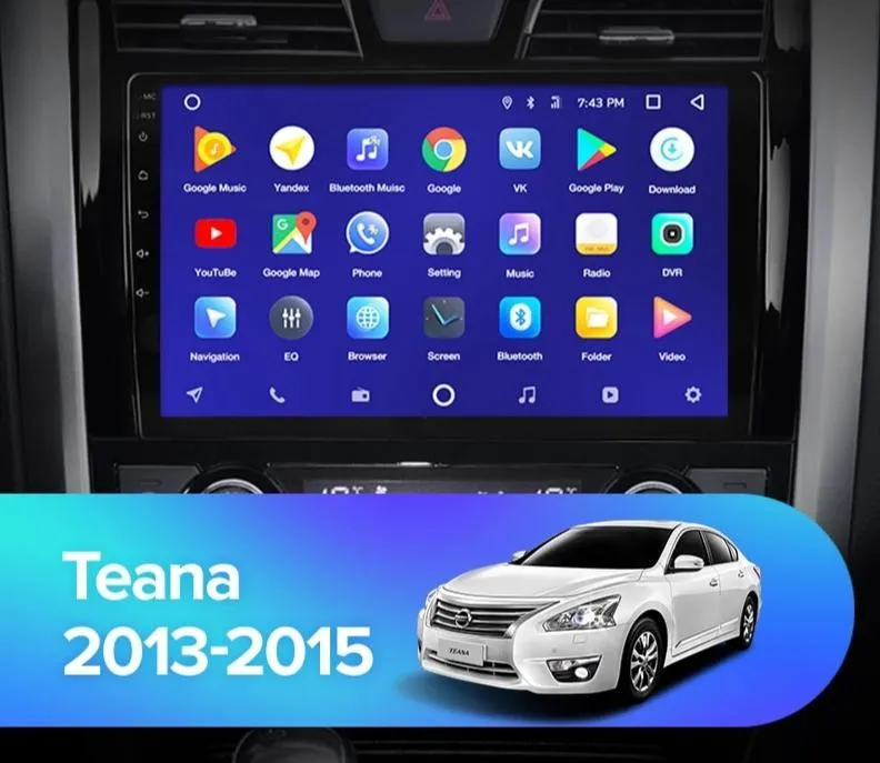 Car Dealz 10.2" Android 10.0 Nissan Teana J33 2013-2015 In Dash Plus OEM Fascia