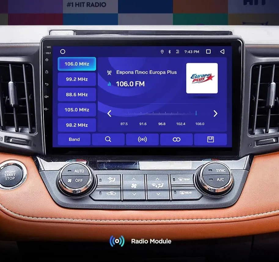 Car Dealz 10.2" Android 10.0 Toyota RAV4 4 XA40 5 XA50 2012-2018 w CAM In Dash Plus OEM Fascia