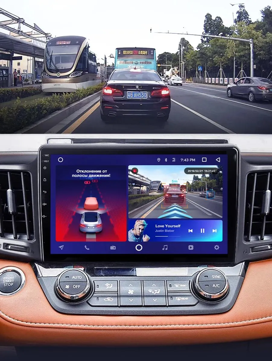 Car Dealz 10.2" Android 10.0 Toyota RAV4 4 XA40 5 XA50 2012-2018 w CAM In Dash Plus OEM Fascia
