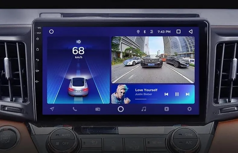 Car Dealz 10.2" Android 10.0 Toyota RAV4 4 XA40 5 XA50 2012-2018 w CAM In Dash Plus OEM Fascia