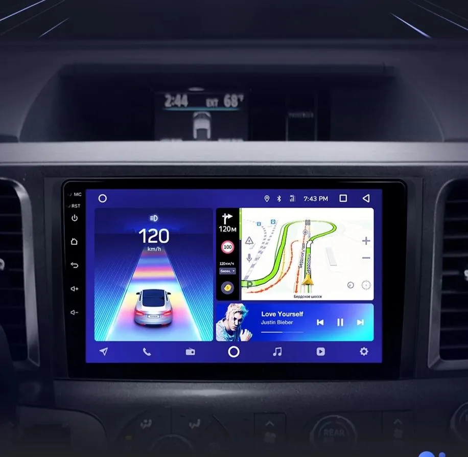 Car Dealz 10.2" Android 10.0 Toyota Sienna 3 XL30 2010-2014 w CAM In Dash Plus OEM Fascia