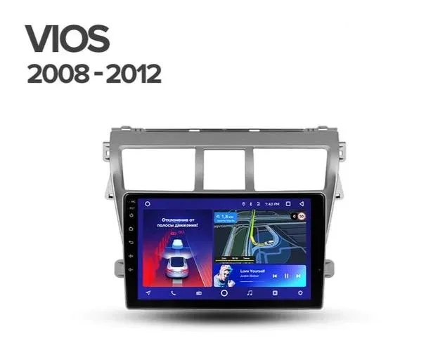 Car Dealz 10.2" Android 10.0 Toyota VIOS 2008-2012 In Dash Plus OEM Fascia