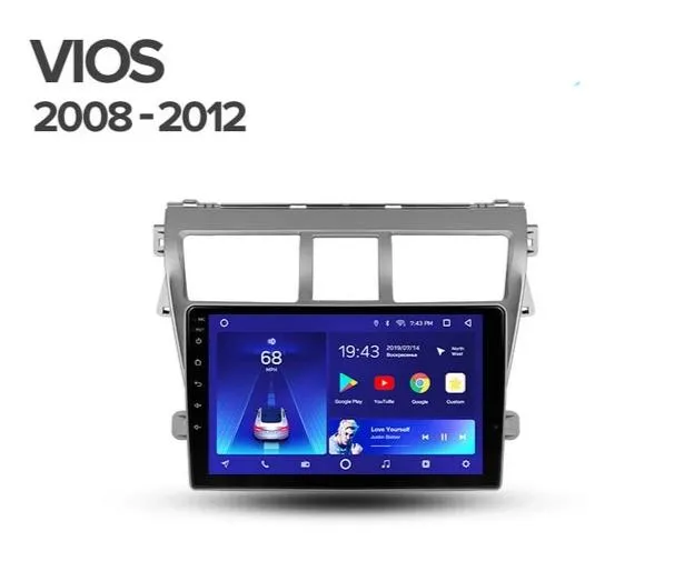 Car Dealz 10.2" Android 10.0 Toyota VIOS 2008-2012 In Dash Plus OEM Fascia