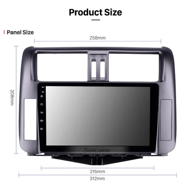 Car Dealz 9" Android 10.0 For Toyota Prado Hi-Model 2009-2013 In Dash Plus OEM Fascia