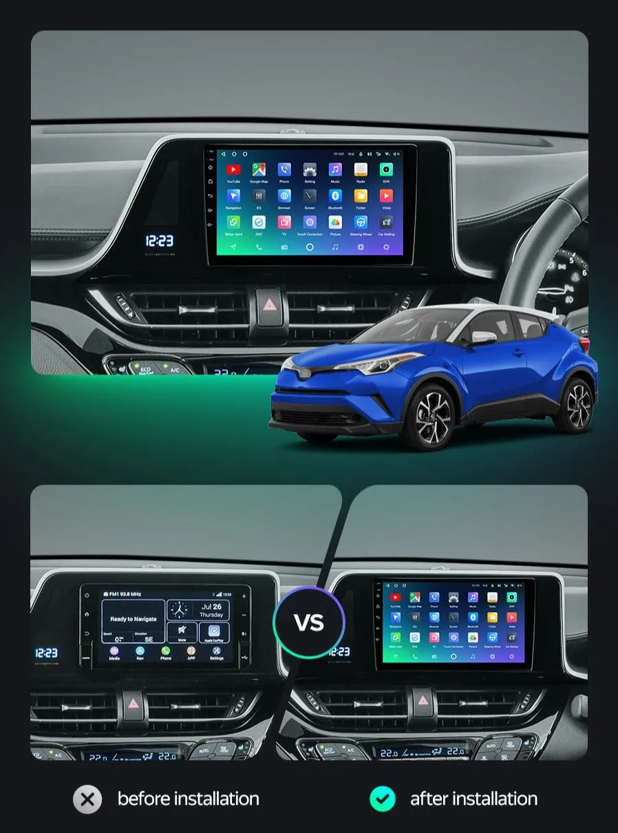 Car Dealz Premium Advanced 4G Data Model 10.2" Android 12.0 For Toyota C-HR CHR 2016 - 2020