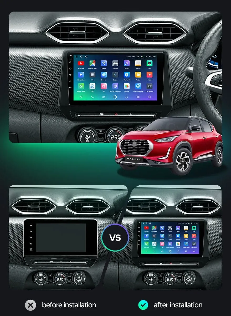 Car Dealz Premium Advanced 4G Model 10.2" Android 12.0 For Renault Triber 2019 - 2020 For Nissan Magnite 2021