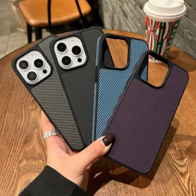 Carbon Fiber Texture PC (Hard) Phone Case - iPhone 16 Pro Max