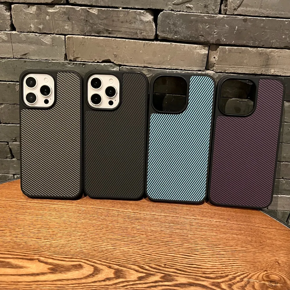 Carbon Fiber Texture PC (Hard) Phone Case - iPhone 16 Pro Max