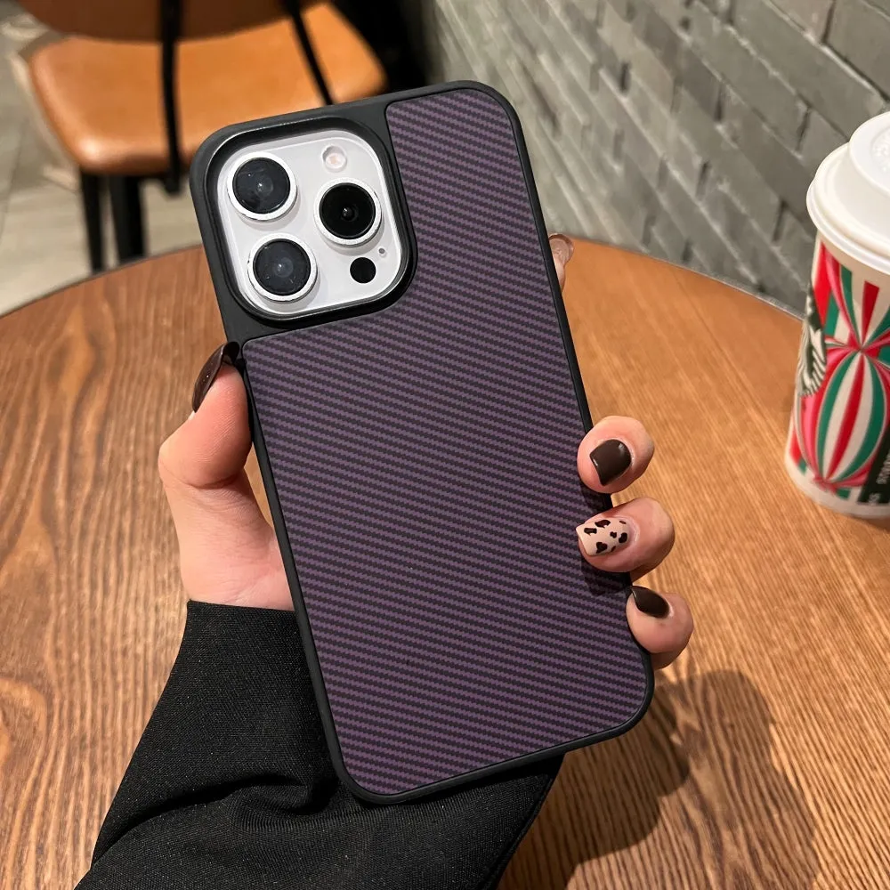 Carbon Fiber Texture PC (Hard) Phone Case - iPhone 16 Pro Max
