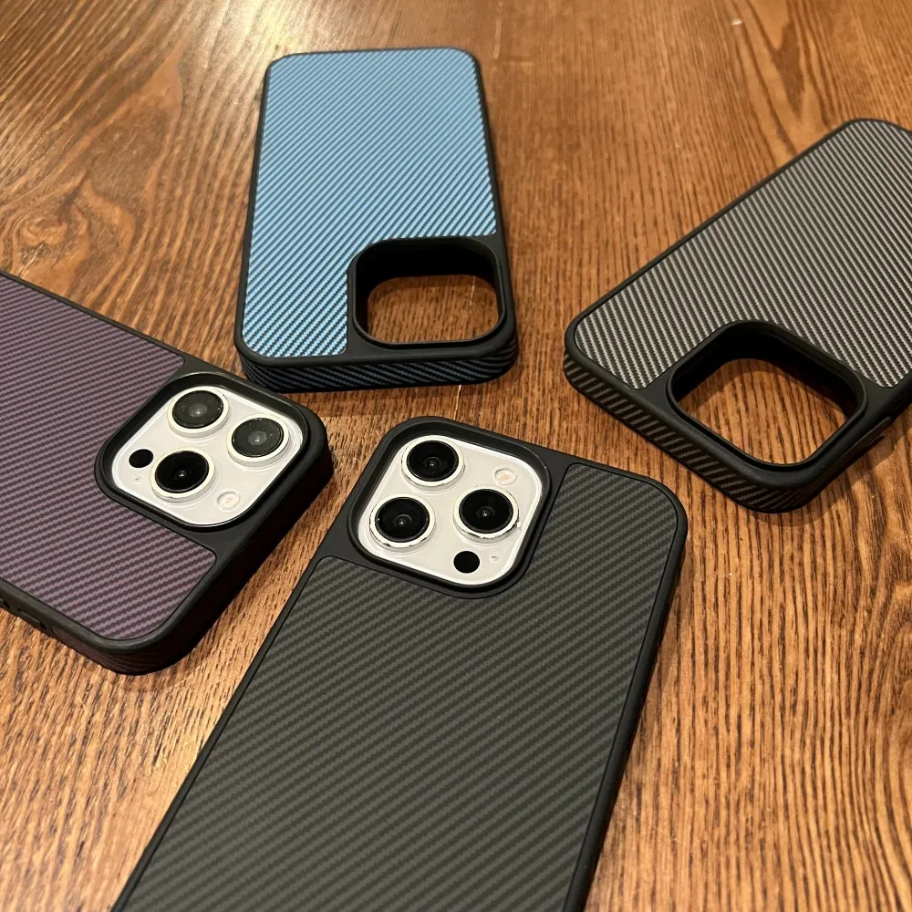 Carbon Fiber Texture PC (Hard) Phone Case - iPhone 16 Pro
