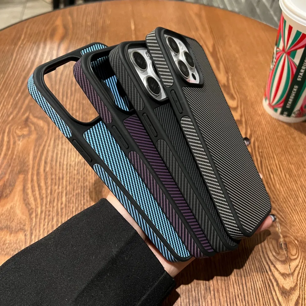Carbon Fiber Texture PC (Hard) Phone Case - Samsung A15 (5G)