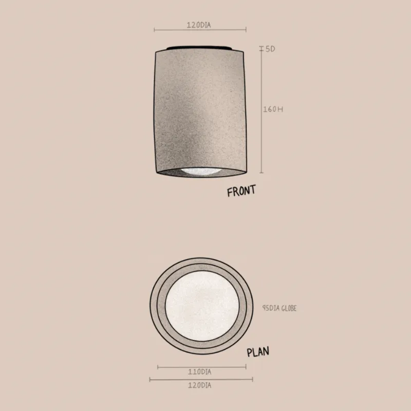 Ceramic Ceiling Light | Day