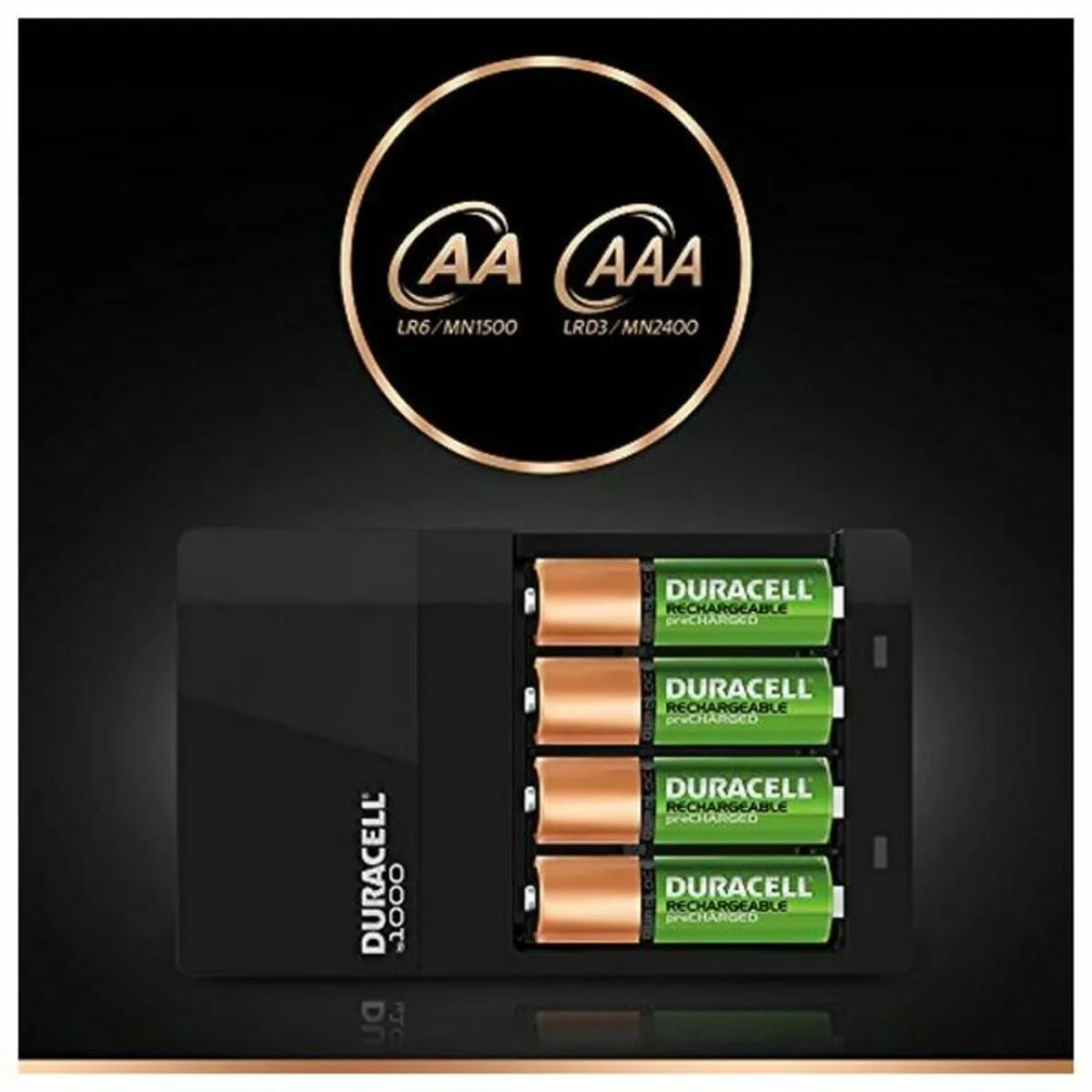 Charger   Rechargeable Batteries DURACELL CEF14 2 x AA   2 x AAA HR06/HR03 1300 mAh (1 Unit)
