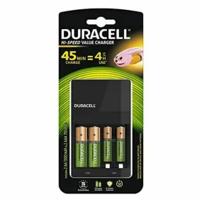 Charger   Rechargeable Batteries DURACELL CEF14 2 x AA   2 x AAA HR06/HR03 1300 mAh (1 Unit)