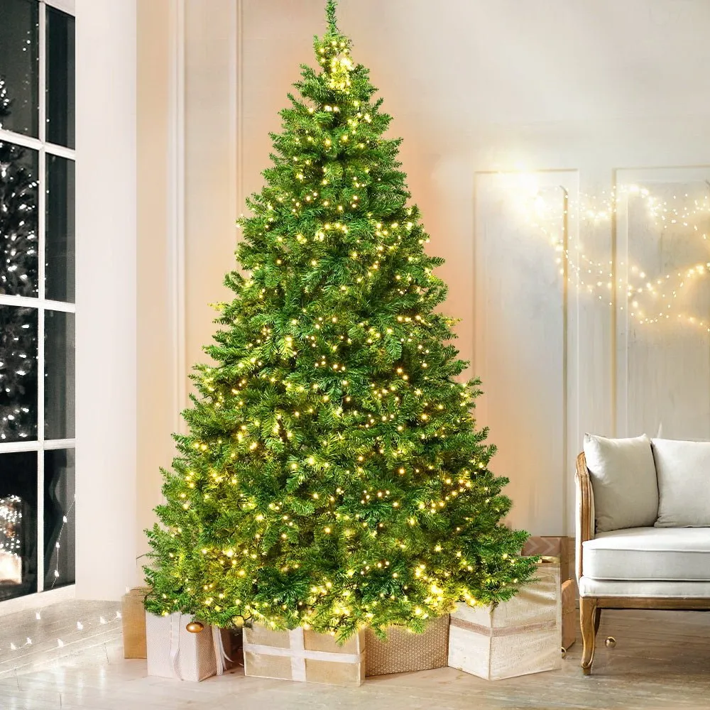 Christmas Tree 2.1M With 1134 LED Lights Warm White Green