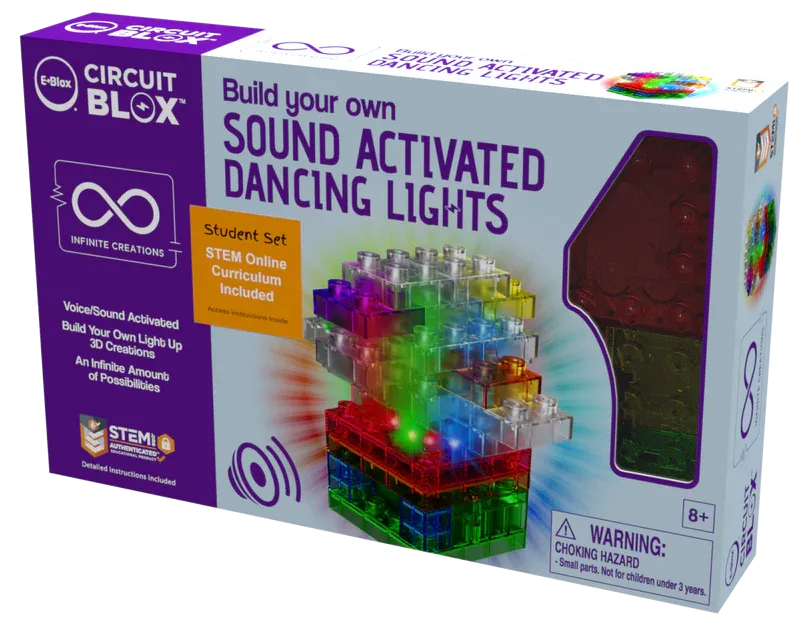 Circuit Blox™ Sound Activated Dancing Lights Classroom Set