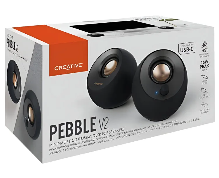 Creative 2.0 Usb Powered Desktop Speakers With Usb-C Connectivity
