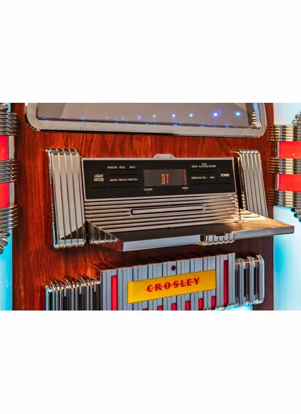 Crosley 48"H Digital LED Jukebox with Bluetooth - Walnut