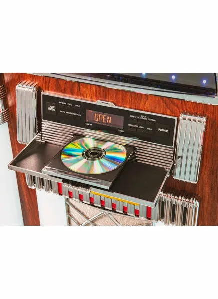 Crosley 48"H Digital LED Jukebox with Bluetooth - Walnut