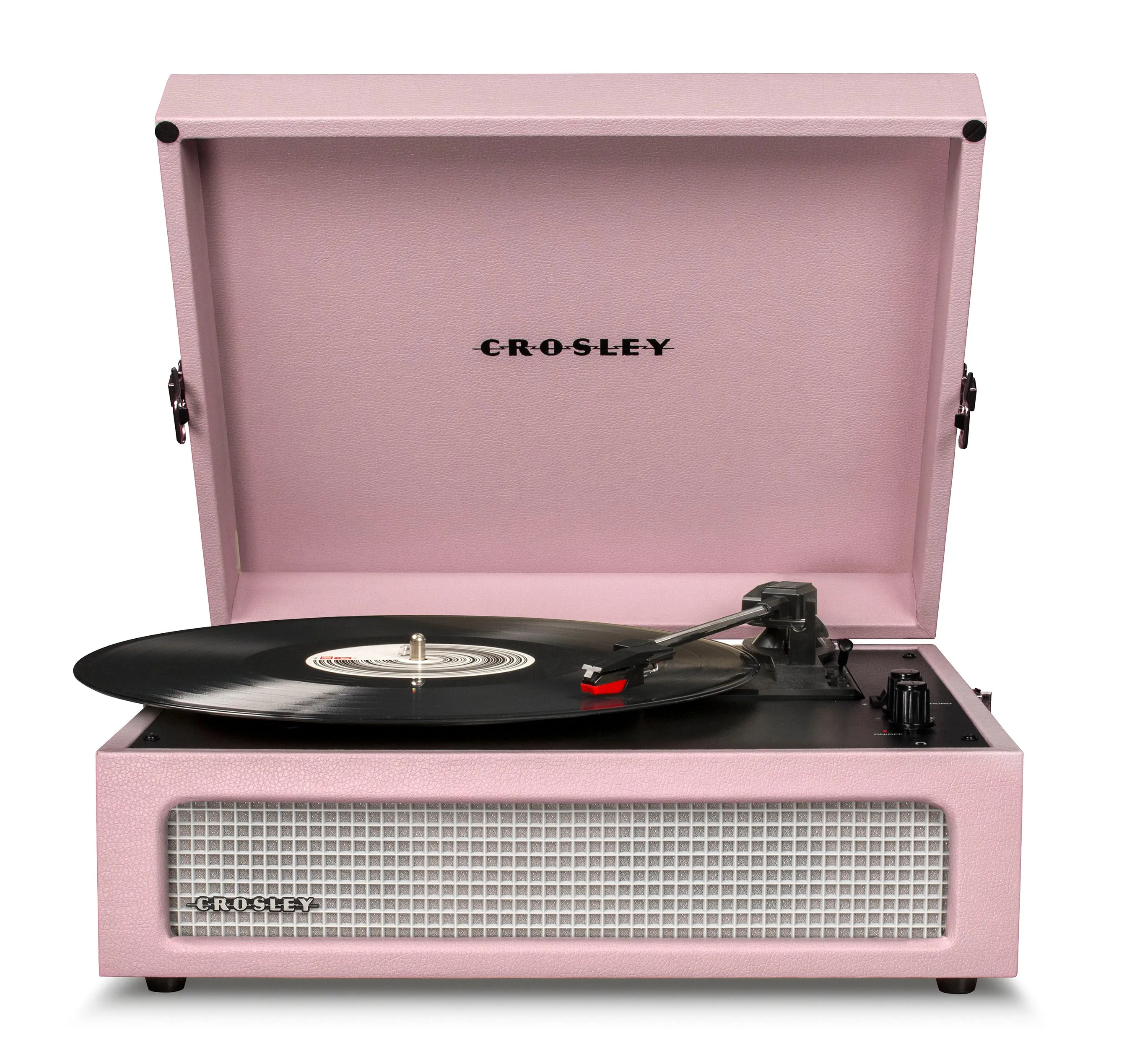 Crosley Voyager Bluetooth Portable Turntable   Crosley SOHO Stand Bundle - Amethyst
