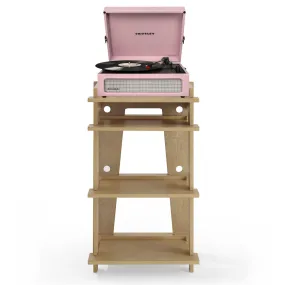 Crosley Voyager Bluetooth Portable Turntable   Crosley SOHO Stand Bundle - Amethyst