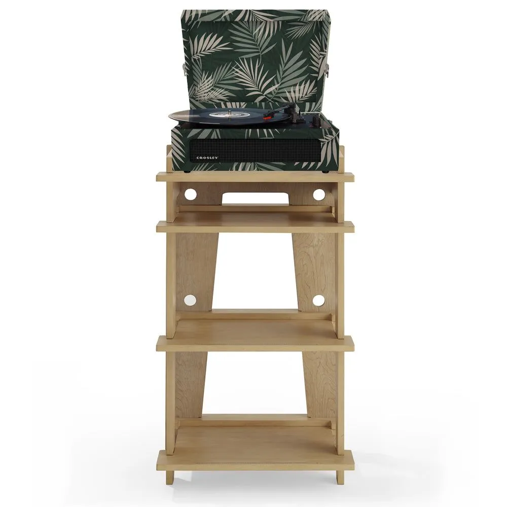 Crosley Voyager Bluetooth Portable Turntable   Crosley SOHO Stand Bundle - Botanical