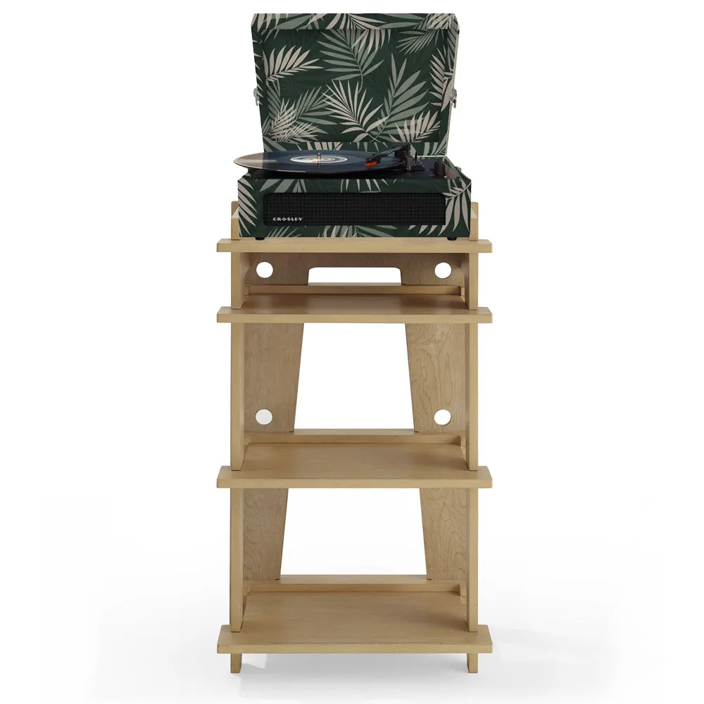 Crosley Voyager Bluetooth Portable Turntable   Crosley SOHO Stand Bundle - Botanical