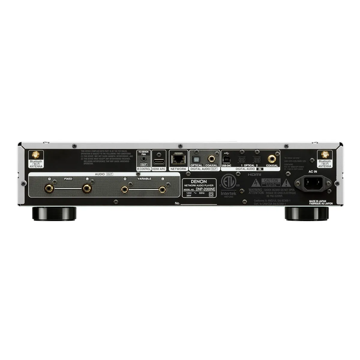 Denon DNP-2000NE Network Player with Ultra AL32 Processing and HEOS Built-In (Silver)