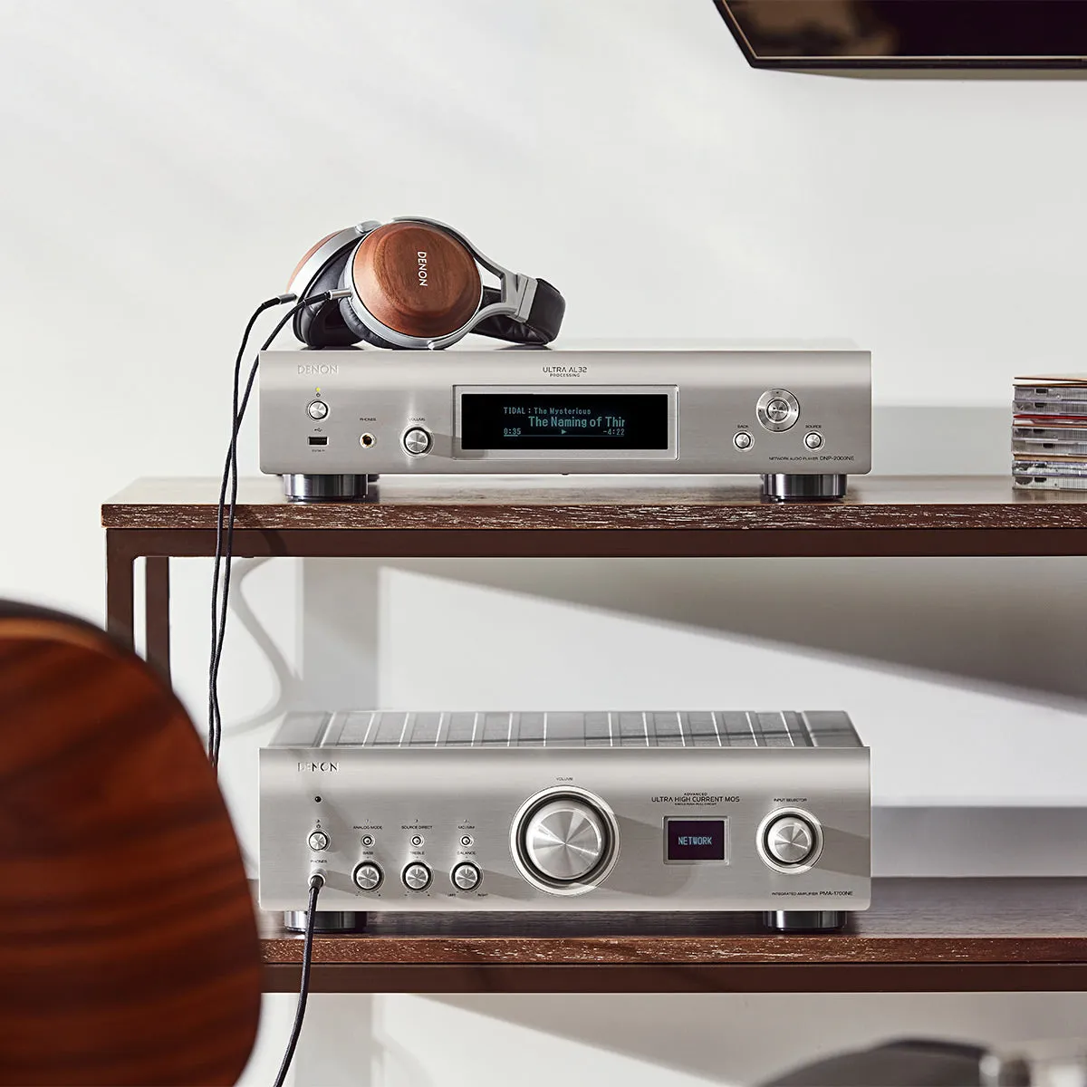 Denon DNP-2000NE Network Player with Ultra AL32 Processing and HEOS Built-In (Silver)