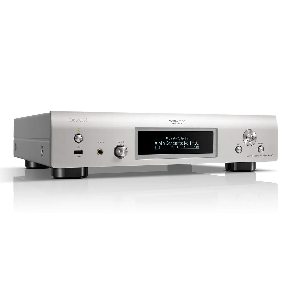 Denon DNP-2000NE Network Player with Ultra AL32 Processing and HEOS Built-In (Silver)