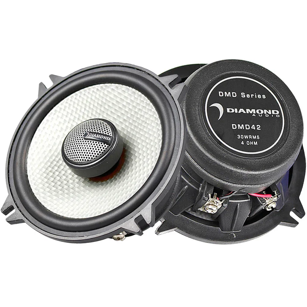 Diamond Audio 2 Way 4" Coaxial Speaker System 60 Watts Max Power 4 Ohm DMD42