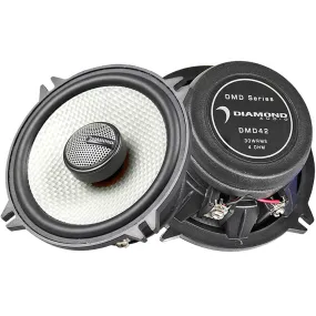 Diamond Audio 2 Way 4" Coaxial Speaker System 60 Watts Max Power 4 Ohm DMD42