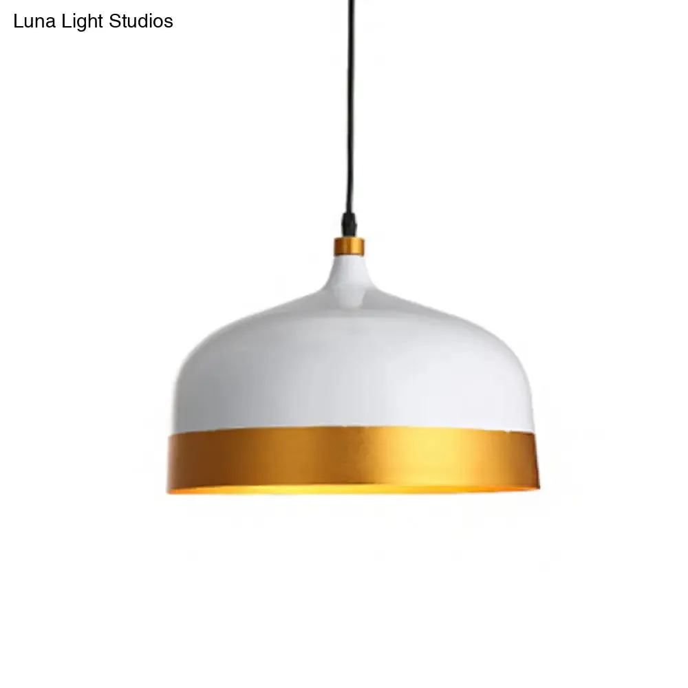 Dining Room Drop Lamp - Geometric Metal Design, 1 Head, Contemporary Hanging Light Kit