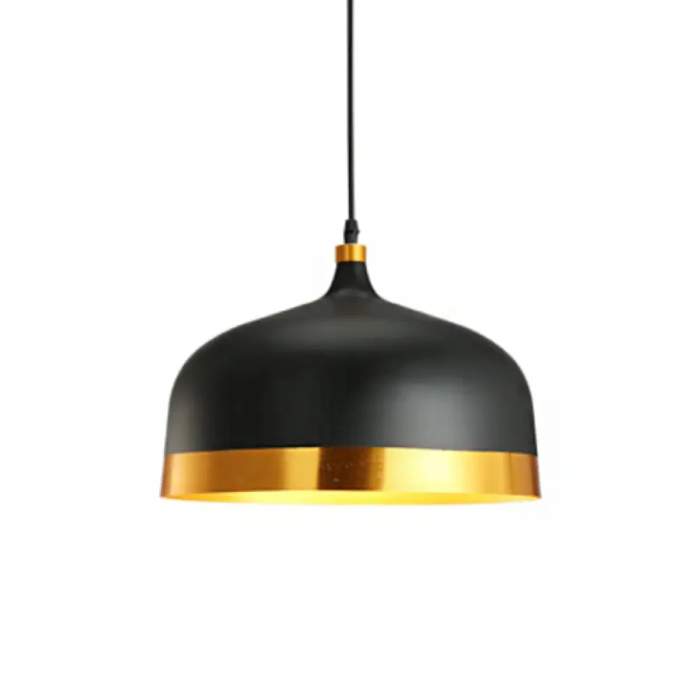 Dining Room Drop Lamp - Geometric Metal Design, 1 Head, Contemporary Hanging Light Kit