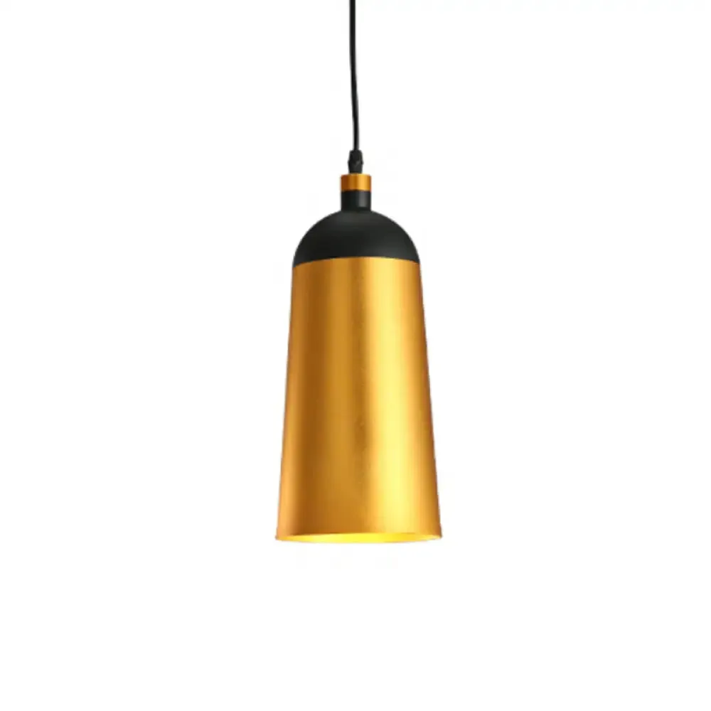 Dining Room Drop Lamp - Geometric Metal Design, 1 Head, Contemporary Hanging Light Kit