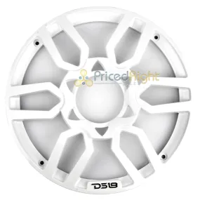DS18 PRO Universal 8 Inch Plastic Speaker Grill Cover White Set of 2