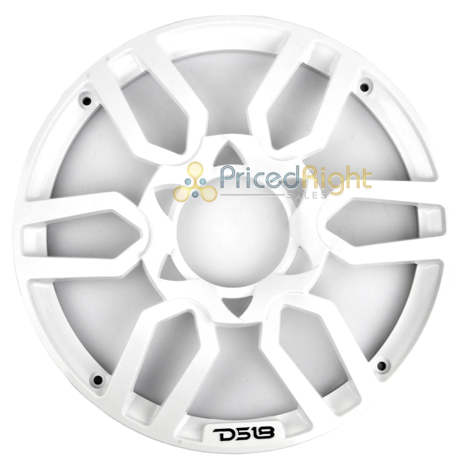 DS18 PRO Universal 8 Inch Plastic Speaker Grill Cover White Set of 2