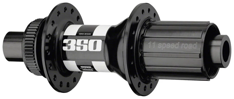 DT SWISS 350 REAR HUB - 12 X 142MM CENTER-LOCK HG 11 ROAD BLACK 28H 18PT