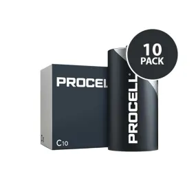 Duracell Industrial Procell - C Batteries - 10 Pack