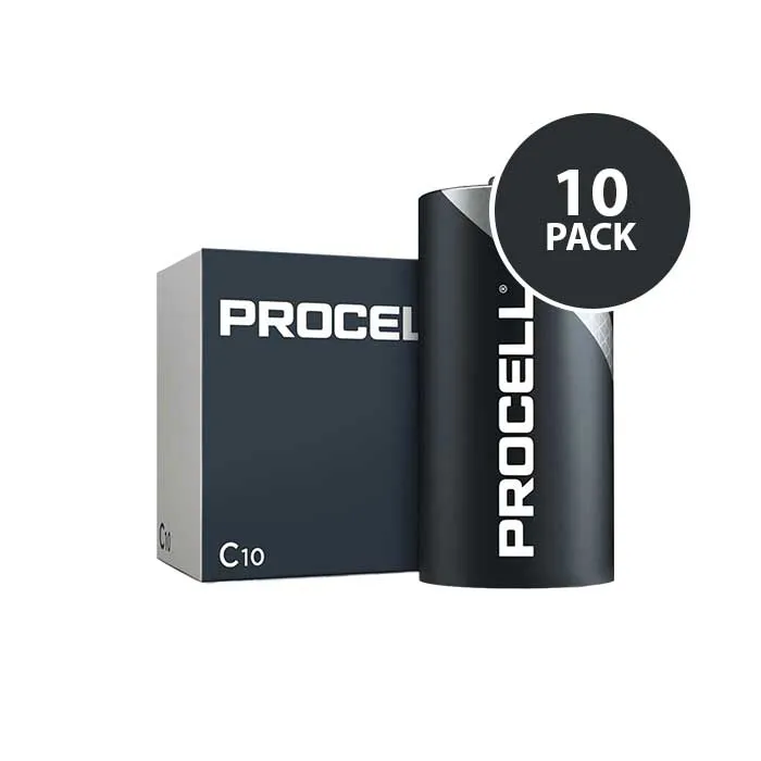 Duracell Industrial Procell - C Batteries - 10 Pack