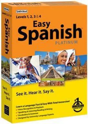 EASY SPANISH PLATINUM (WIN XP,VISTA,WIN 7,WIN 8)
