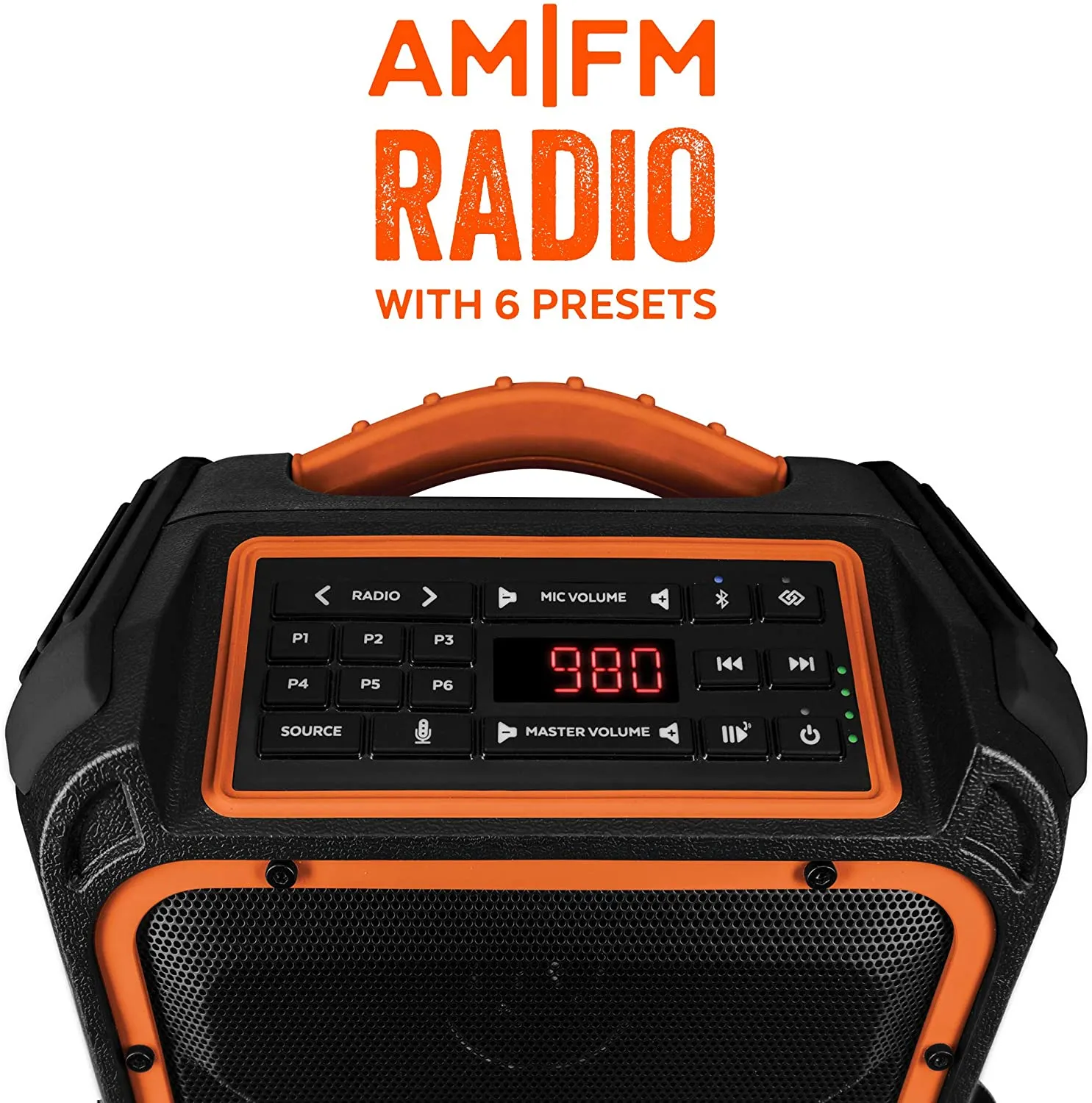 EcoXgear EcoXplorer Rugged Waterproof Shockproof Portable Bluetooth Speaker, AM/FM/Wireless, GDI-EXPLR110 Grey